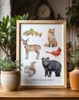 Animals of Appalachia Art Print