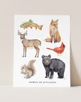 Animals of Appalachia Art Print