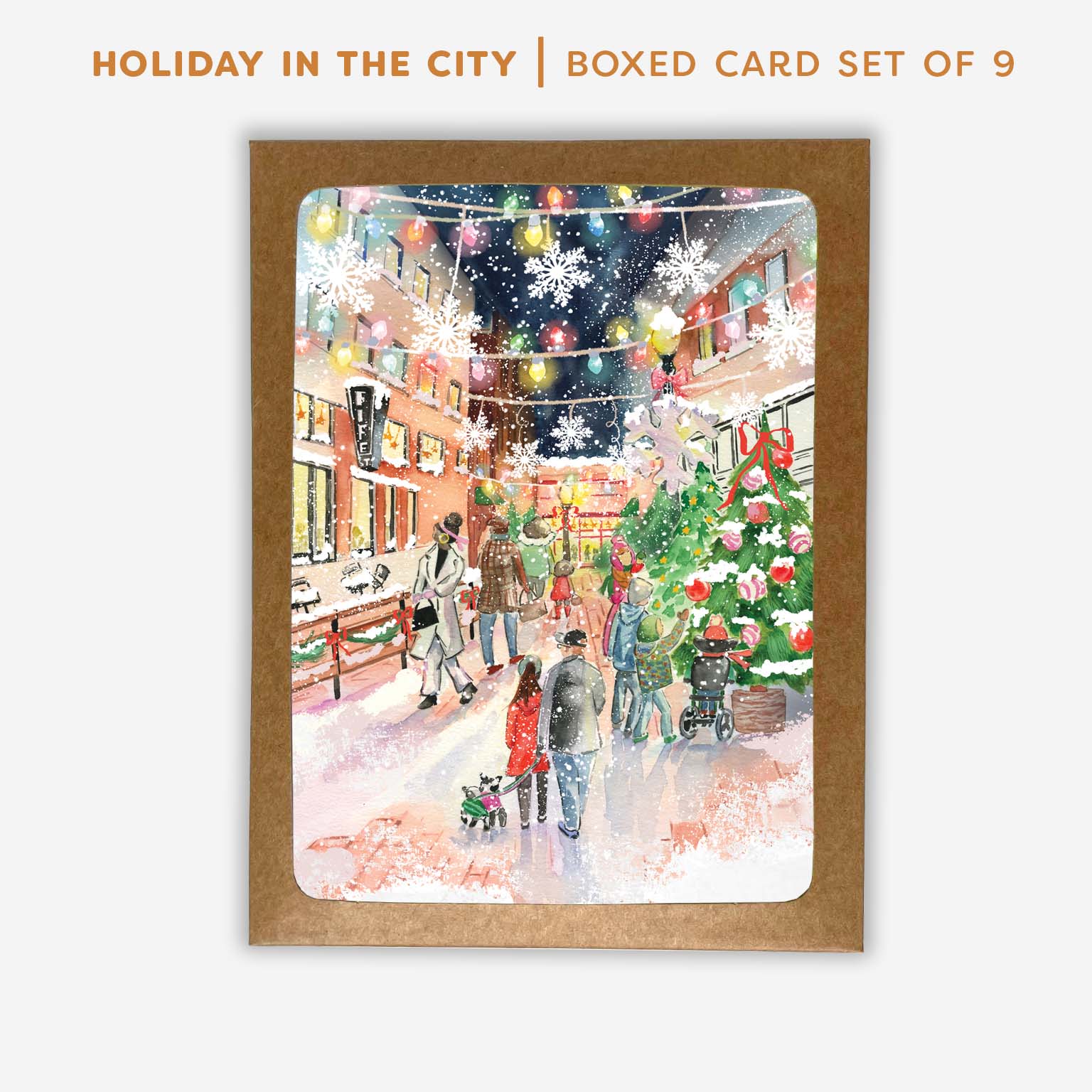 Holiday in the City Boxed Set of 9 | Greeting Cards