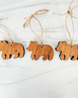 Little Bear Ornament | Personalized Wooden Ornament