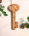 Skeleton Key Ornament | Personalized Wooden Ornament