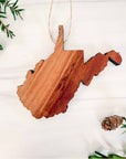 West Virginia Ornament | Personalized Wooden Ornament